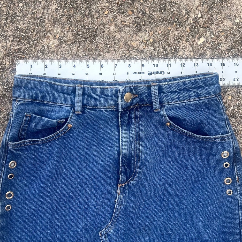Zara Blue Denim Maxi Skirt - Picture 6 of 10